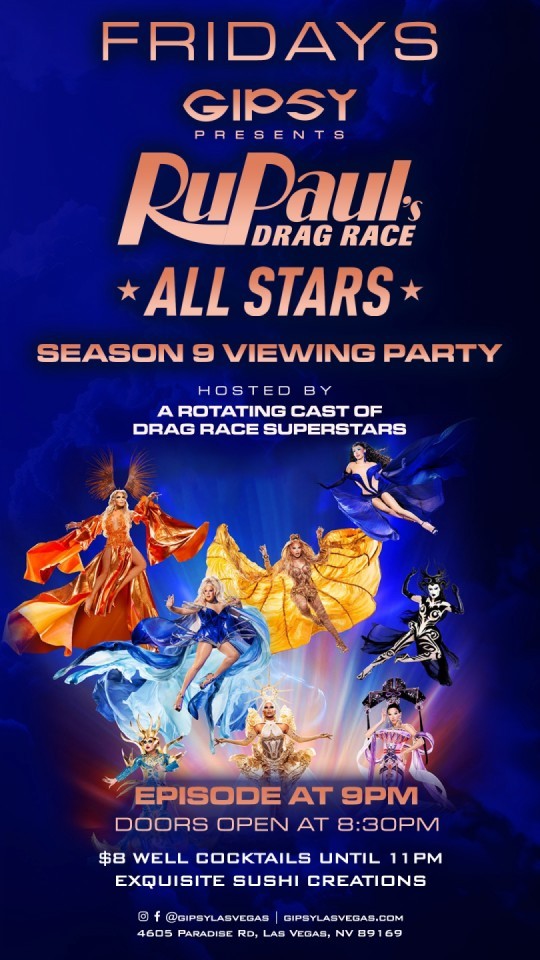 0501 GIPSY PRESENTS  RUPAUL’S DRAG RACE ALL STARS VIEWING PARTY