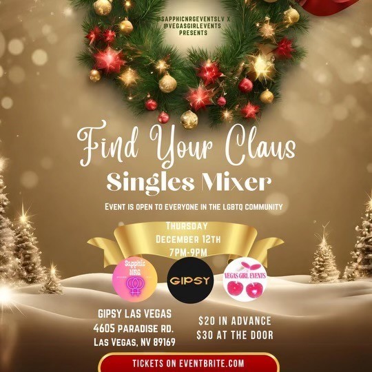 Gipsy Presents: Fa La La Holidays - "Find Your Claus" Singles Mixer