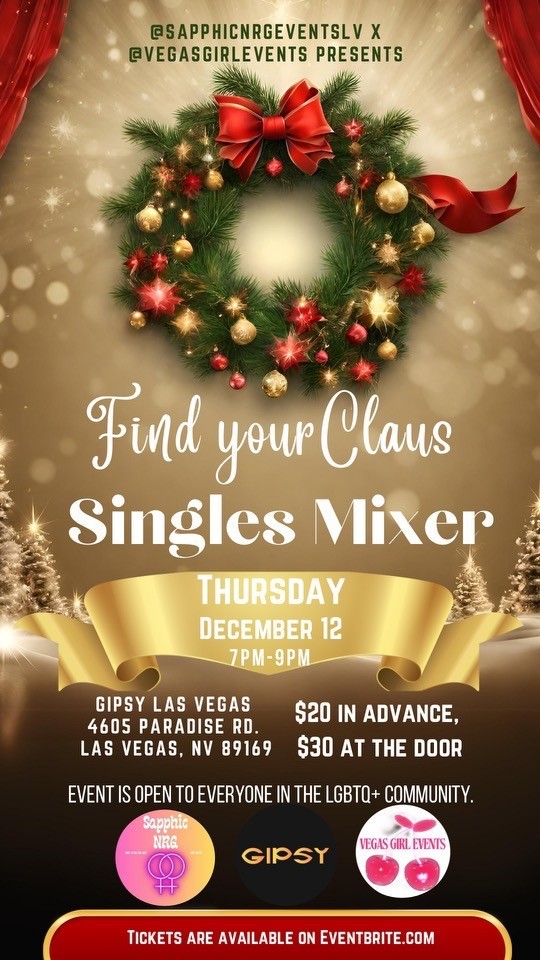 Gipsy Presents: Fa La La Holidays - "Find Your Claus" Singles Mixer