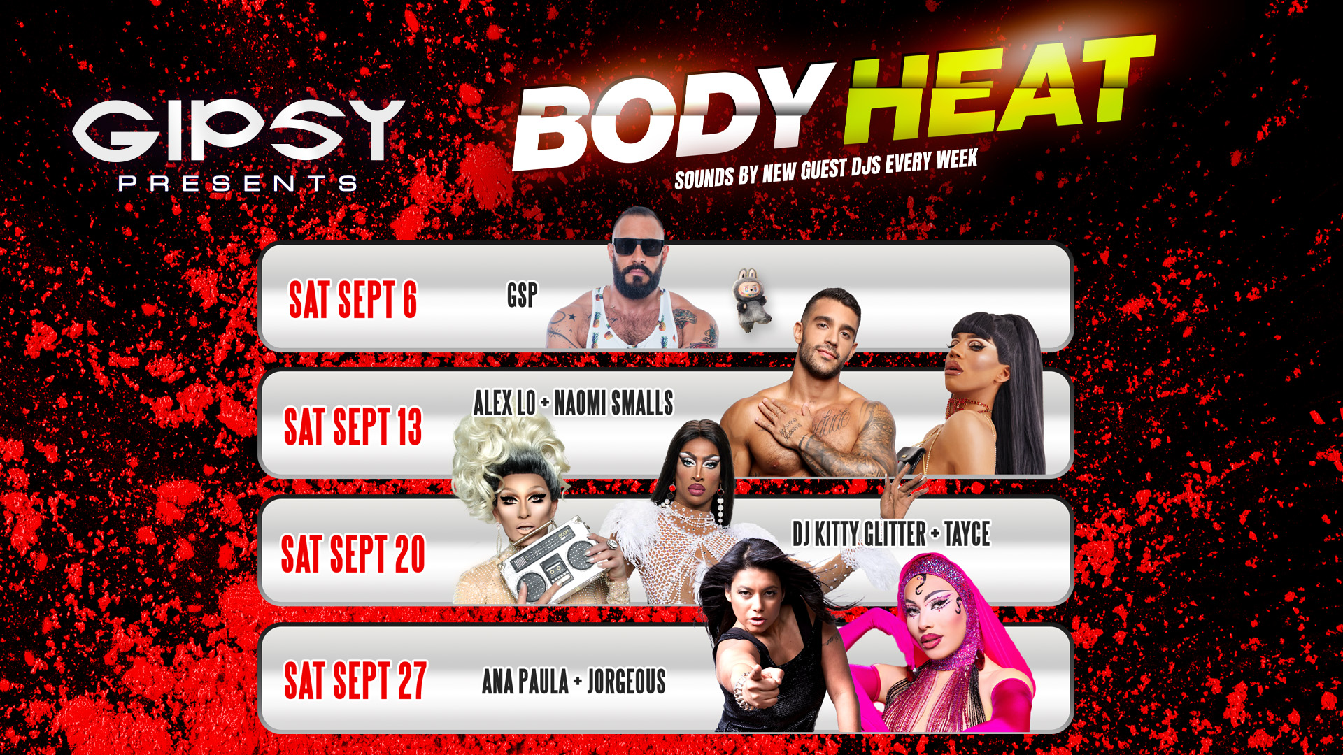 Gallery 00 - Weekly Lineup (DJ's)