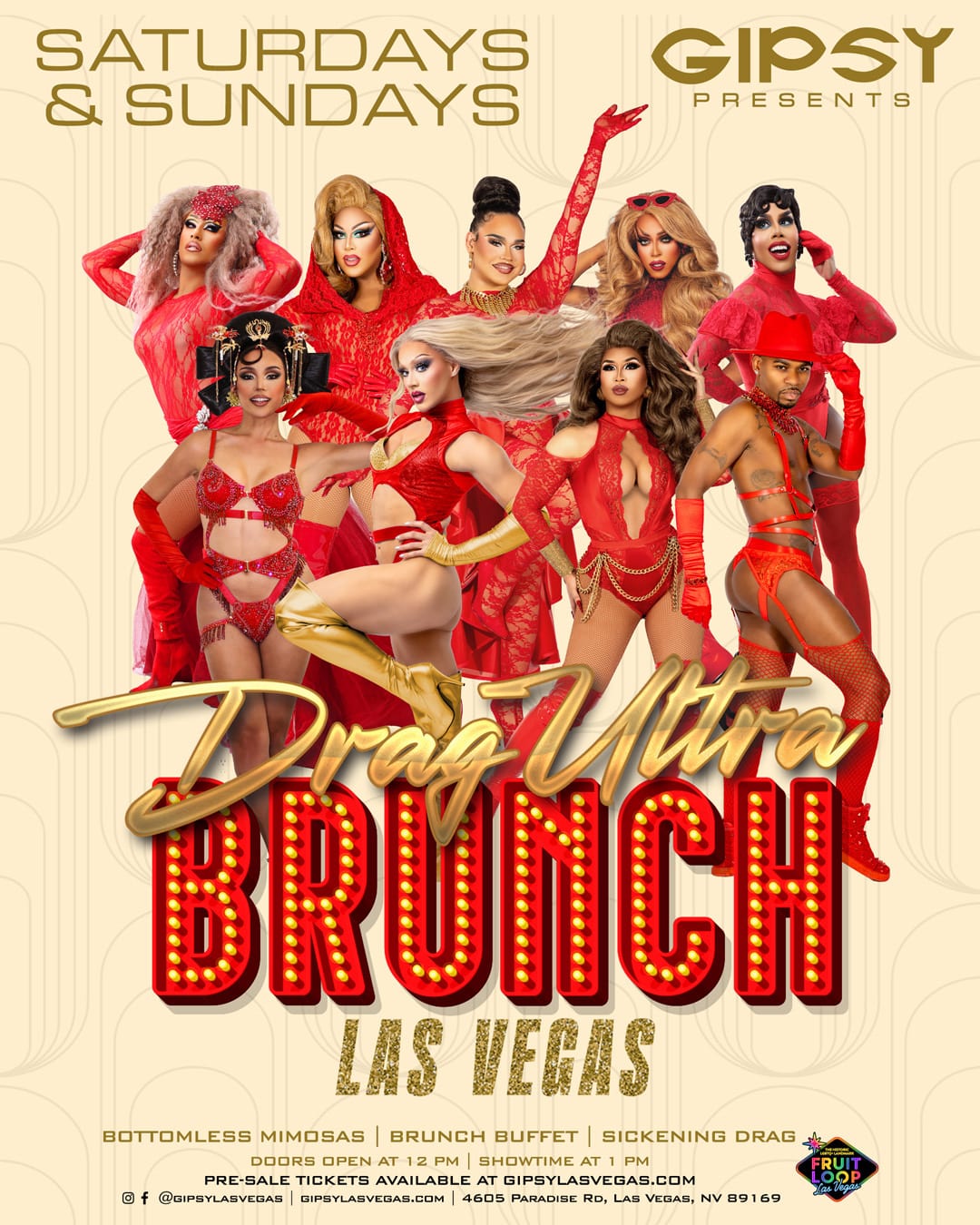 Gipsy Drag Ultra Brunch Saturdays