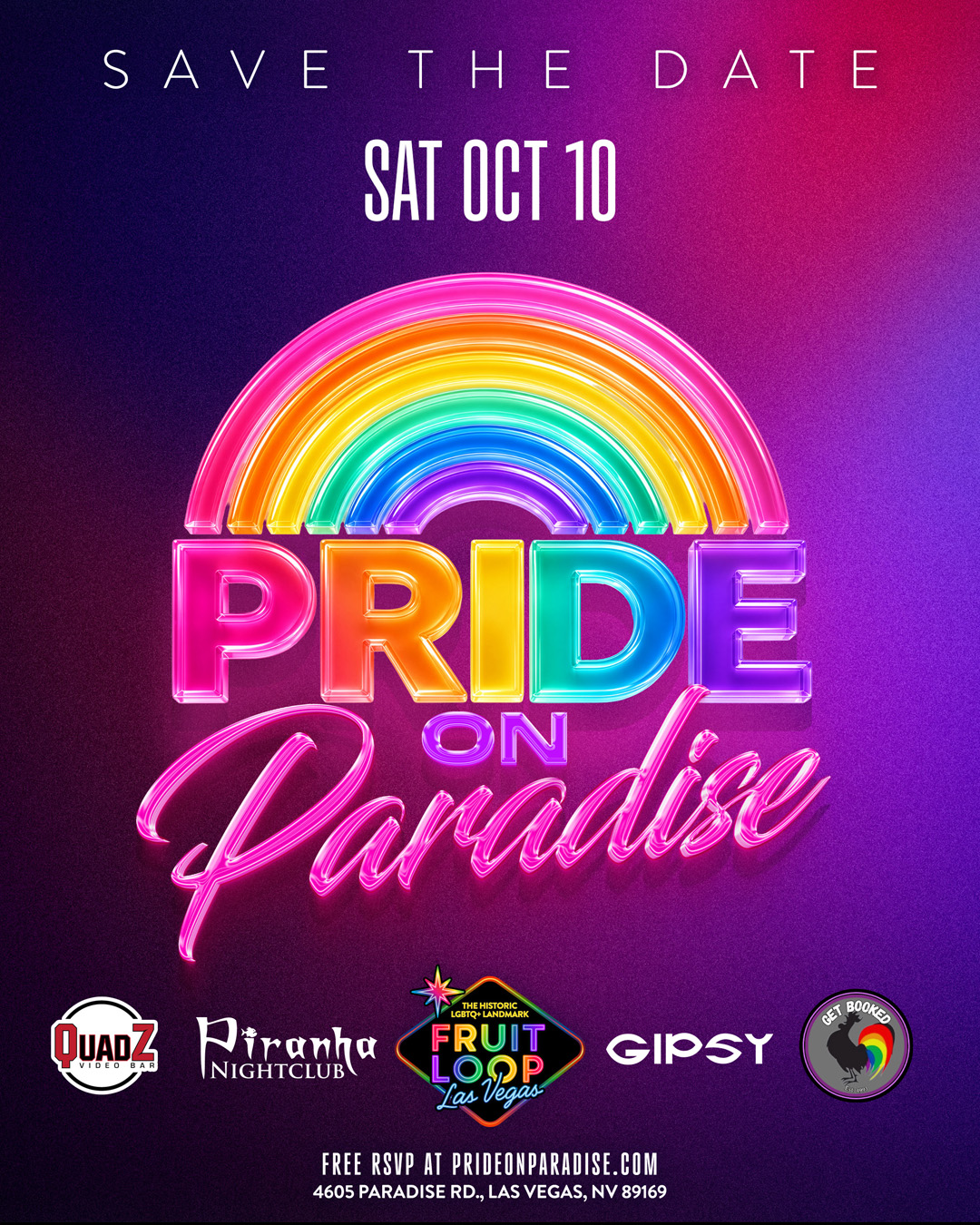 Pride on Paradise NCOD Block Party | Gipsy Las Vegas